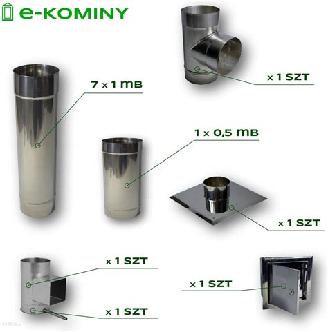 System kominkowy E Kominy Wkład Kominowy Żaroodporny Fi 130 8M 1mm