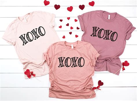 T For Her Valentines Day Shirt Xoxo Shirt Love Shirt Etsy