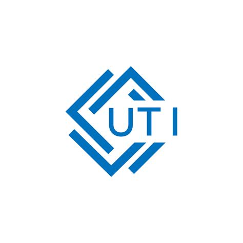 UTI technology letter logo design on white background. UTI creative ...