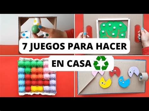 7 INCREÍBLES JUEGOS CON RECICLAJE MUY FÁCILES DE HACER YouTube