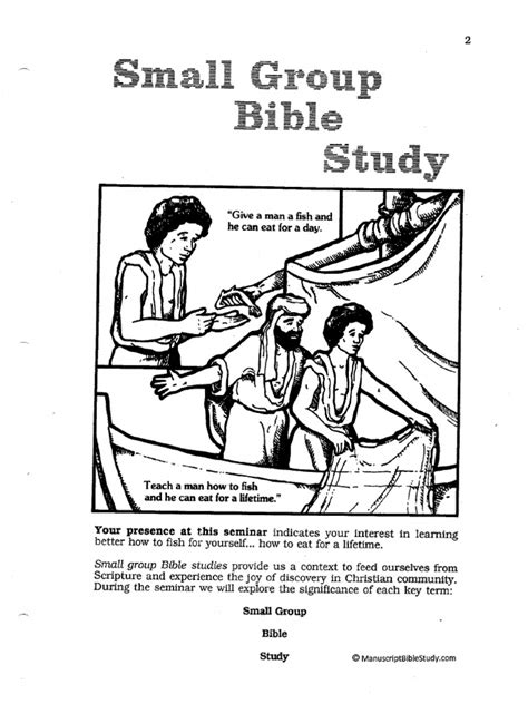 Small Group Bible Study Guide Pdf