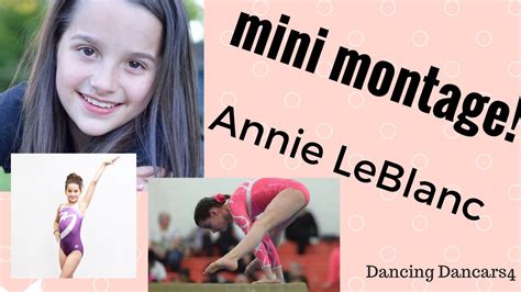 ANNIE LEBLANC MINI GYMNASTICS MONTAGE! - YouTube