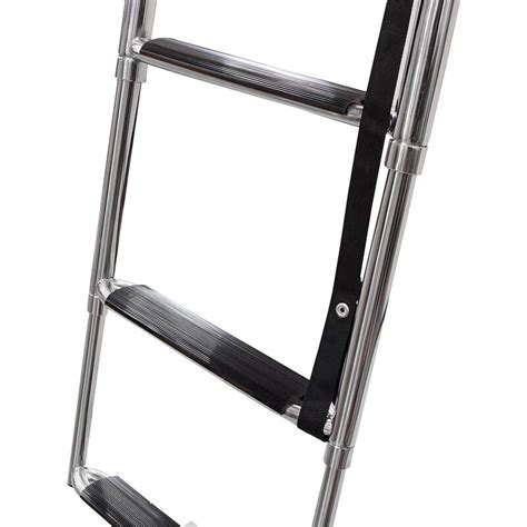 Whitecap 4-Step Telescoping Stainless Steel Pontoon Ladder | Overton's