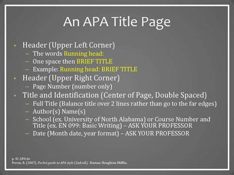 Apa Style The Basics Online Presentation