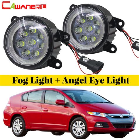 Cawanerl Car Led Lamp Fog Light Angel Eye Drl Daytime Running Light V