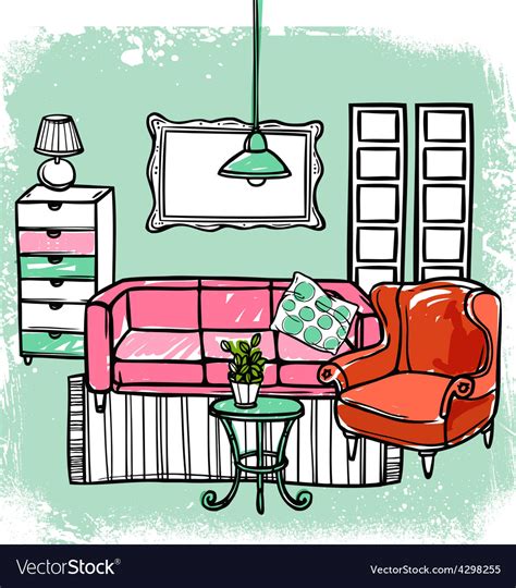 Furniture Sketch Royalty Free Vector Image - VectorStock