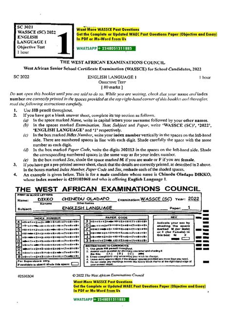 Senior Waec English Past Questions Pdf Download Pdf Robbery