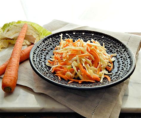 Quick Carrot & Cabbage Slaw - Frugal Hausfrau