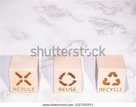 Reduce Reuse Recycle Symbols Concept Environmental Stock Photo ...