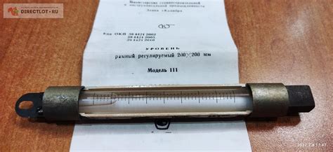 Ампула от рамного регулируемого уровня модель 111 200- 0.1 D20мм х ...