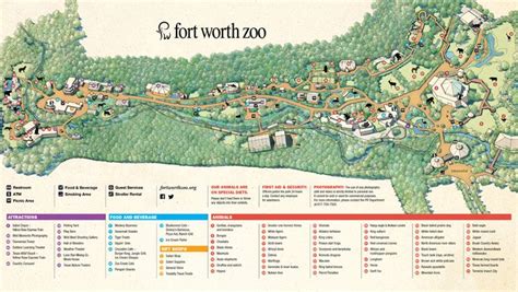 a map of the fort worth zoo