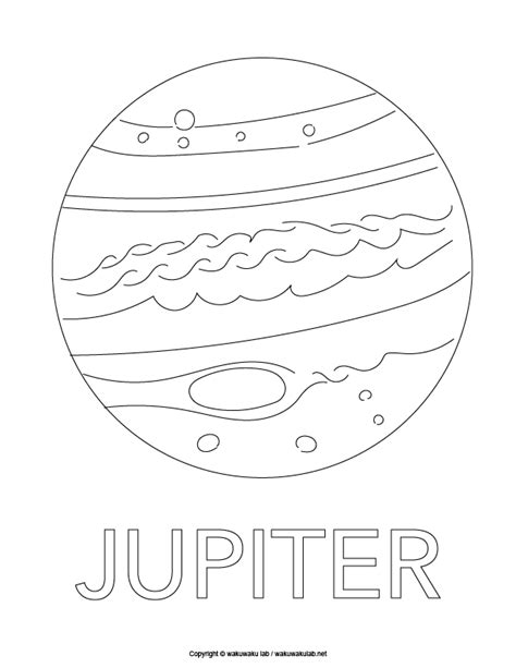 Jupiter Planet Coloring Sheet Coloring Pages