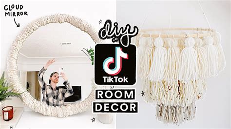 Recreating Viral Tik Tok Diy Room Decor Cloud Mirror More Youtube