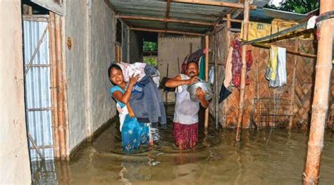 14000 In Relief Camps Nearly 5 Lakh Hit One Dead As Assam Flood