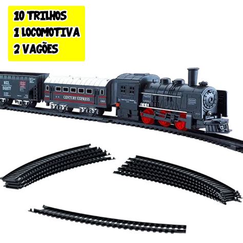 Locomotiva De Brinquedo Trem Super Trilhos Real Pe As Shopee Brasil