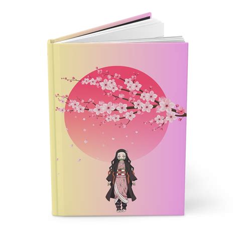 Nezuko Kamado Demon Slayer Cherry Blossom Hardcover Journal Matte Etsy