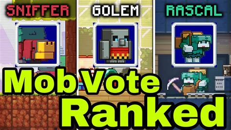 Ranking Every Mob In Minecraft Mob Vote 2022 YouTube