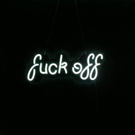 Fuck Off LED Neon Sign For Wall Decor Party Bar Home Etsy