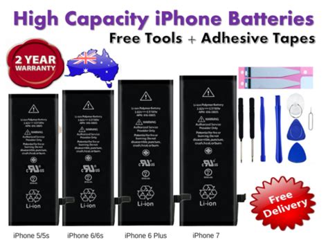 For Apple Iphone S S S Plus X High Capacity Battery