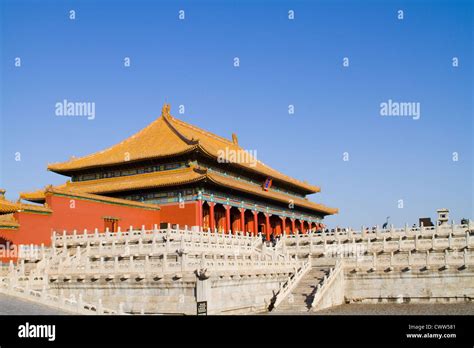 the Forbidden City of Qing, Ming Dynasty in Beijing, China Stock Photo ...