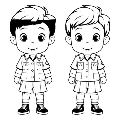 Premium Vector | Vector illustration of Cartoon happy boy and girl in ...