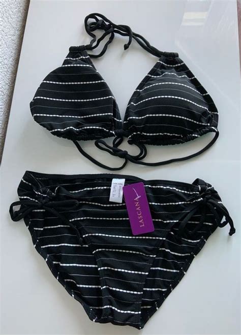 NEU UNGETRAGEN Bikini Grösse 40 Cup C LASCANA schwarz Kaufen auf