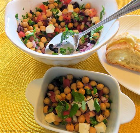 La Cuisine De Messidor Salade Grecque Aux Pois Chiches