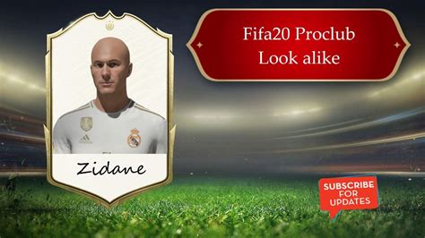 FIFA 20 Zinedine Zidane Look Alike In Real Madrid YouTube