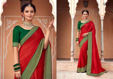 Saroj Trinetra Ocassion Festive Wear Vichitra Silk Designer Latest