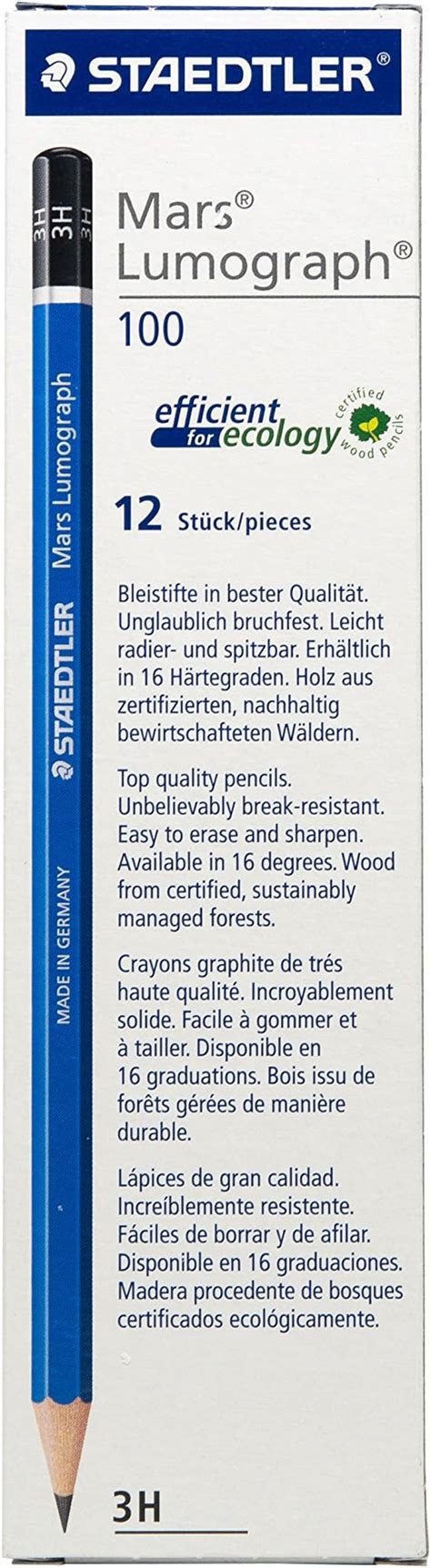 Amazon Staedtler Mars Lumograph Writing Drawing Sketching