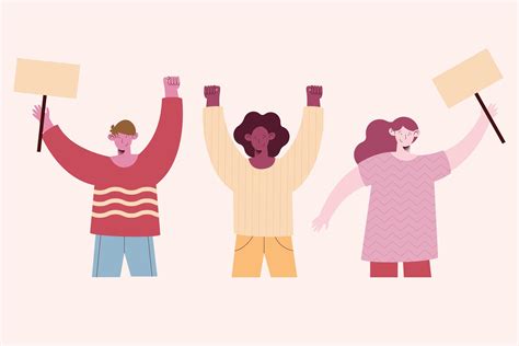 people activists protesting 4621837 Vector Art at Vecteezy