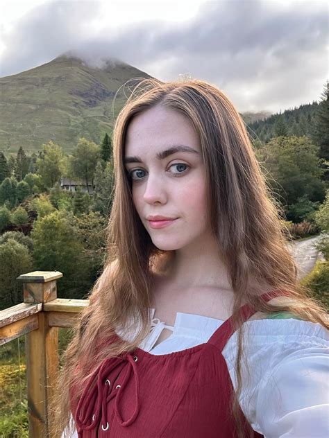 Face Of A Scottish Girl Enjoying The Highlands R Faces