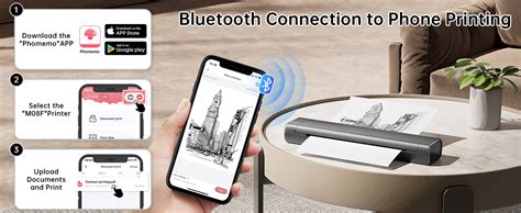 Phomemo M F Thermal Printer A Portable Wireless Bluetooth Mobile