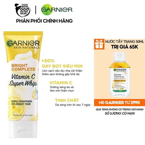 S A R A M T S Ng Da Garnier Light Complete Brightening Whip Foam Th