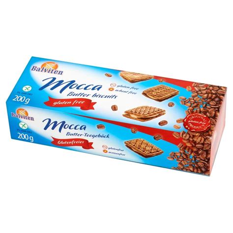 Balviten Herbatniki bezglutenowe mocca 200 g Zakupy online z dostawą