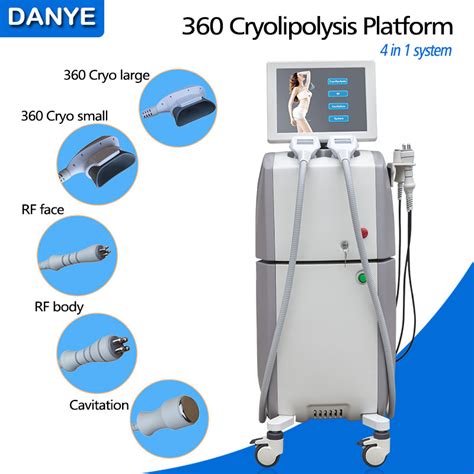 China 2017 New 360 Cryolipolysis Vacuum Cavitation RF 4 In 1