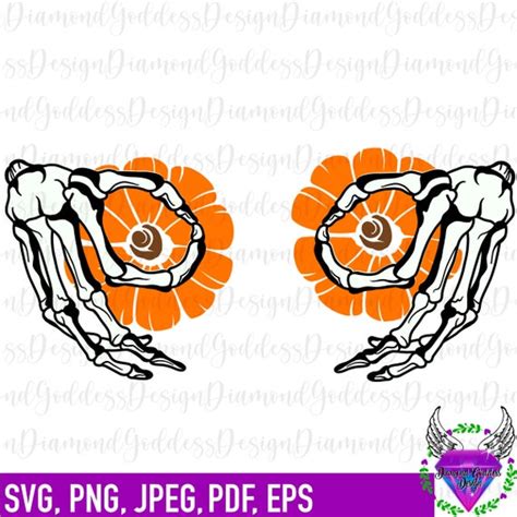 Skeleton Boob Hands Svg Don T Touch My Pumpkins Svg Etsy Canada