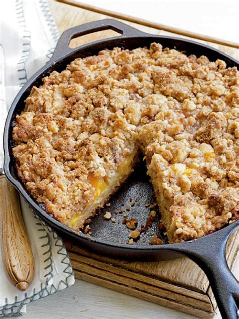 Fresh Peach Crumb Coffee Cake Recipes Cooking Channel Recipe