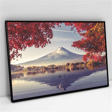 Quadro Decorativo As Margens do Monte Fuji Japão em tela Canvas