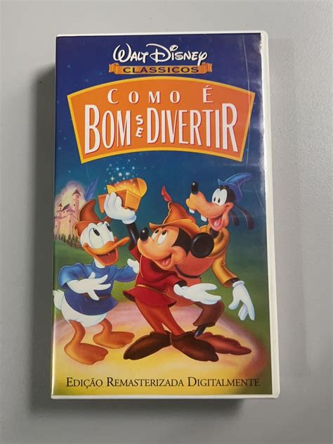 Fita Vhs Disney Como Bom Se Divertir Filme E S Rie Disney Usado