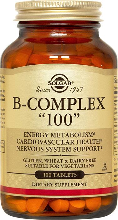 Solgar B Complex 100 100 Tablets