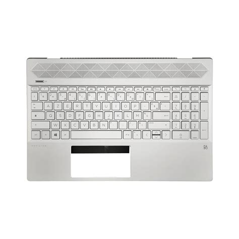 CLAVIER AZERTY RETROECLAIRE COQUE SILVER HP 15 CS 15 CW L24752 051