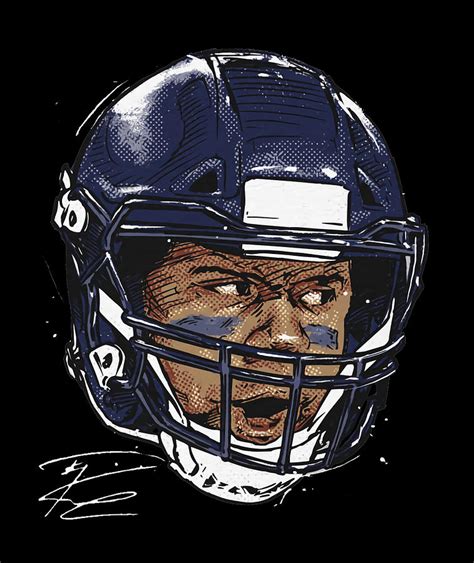 Russell Wilson Scream Digital Art By Kelvin Kent Pixels