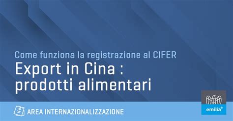 Come Registrarsi Per Esportare In Cina Prodotti Alimentari