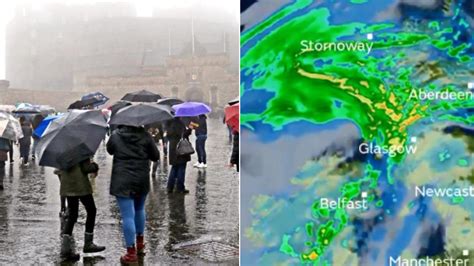 Scotland Weather Flood Alerts In Place For Wednesday After Met Office