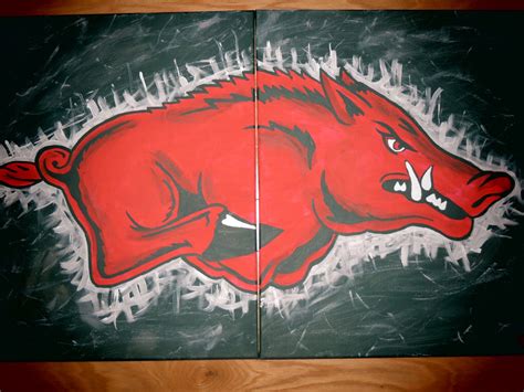 Arkansas Razorback Paintings - Etsy