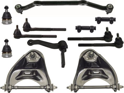 12 Pc Kit Front Upper Control Arm Ball Joints Inner And Outer Tie Rod Ends Center Ebay