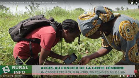 Accès au foncier un casse tête pour plusieurs femmes au Bénin Inter