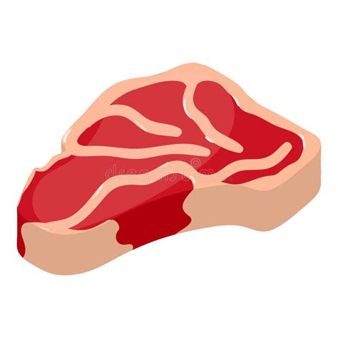 Trozo De Corte De Carne Cruda Ilustraci N Del Vector Ilustraci N De