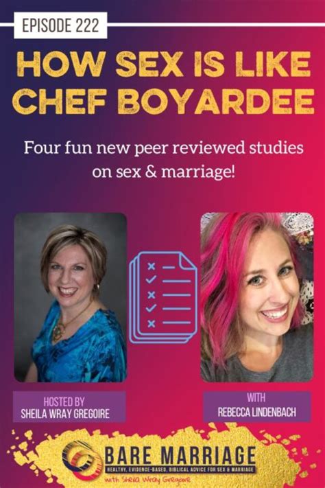 PODCAST Why Sex Is Like Chef Boyardee And Other New Research Findings Bare Marriage